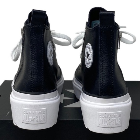 Converse Chuck Taylor Lugged Lift Platform Shoe Kid Leather A005540C NWOB - Picture 6 of 10